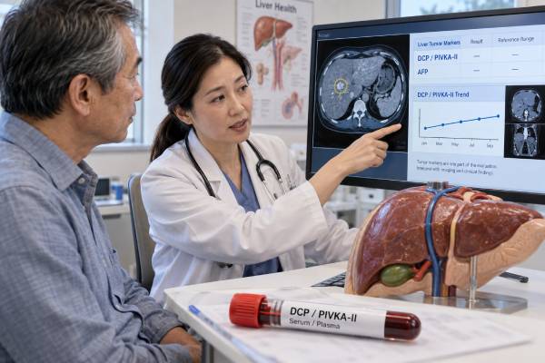 Learn what the DCP/PIVKA-II blood test measures, why levels rise, how vitamin K affects results, and how DCP supports HCC risk assessment and treatment monitoring.