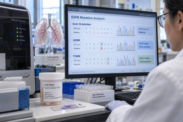 EGFR Mutation Test: Exon 19, L858R, T790M, Mutation Status, and Lung Cancer Meaning Understand EGFR mutation testing in lung cancer, including exon 19 deletions, L858R, T790M, exon 20 insertions, liquid biopsy, resistance, and treatment meaning.