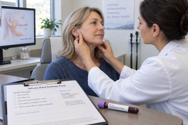Early Sjogren Syndrome Antibody Panel: Salivary Gland Antibodies and Early Diagnosis Understand what SP1, CA6, and PSP early Sjögren antibody panels measure, why evidence is uncertain, and how SSA-negative Sjögren disease is diagnosed objectively.