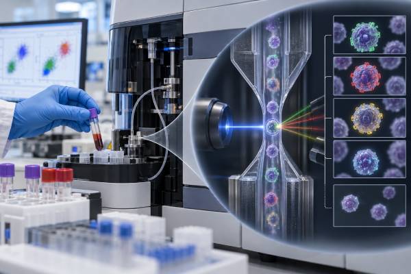 Learn how a flow cytometry immune panel counts T cells, B cells, and NK cells, what abnormal patterns may mean, and why function, age, and context matter.