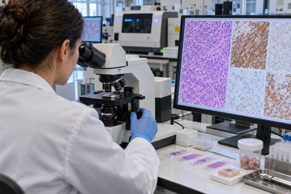 Understand Gastrointestinal Stromal Tumor (GIST) Biomarker Panel KIT, PDGFRA, DOG1, and Tumor Diagnosis: what the test measures, how results are interpreted, treatment implications, limitations, and practical next steps.