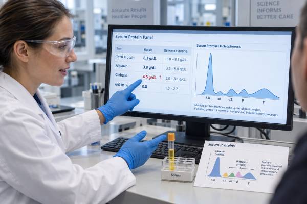 Globulin Blood Test High Levels, Inflammation, Immune Activity, and Protein Balance Learn what a high globulin blood test means, how inflammation and immune activity affect protein balance, and when electrophoresis or monoclonal protein testing may be needed.