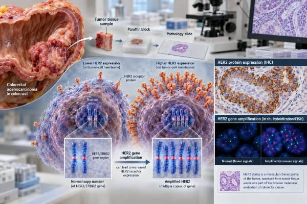 HER2 Test for Colon Cancer: HER2 Expression, Amplification, and Tumor Marker Meaning Understand HER2 Test for Colon Cancer HER2 Expression, Amplification, and Tumor Marker Meaning: what the test measures, how results are interpreted, treatment implications, limitations, and practical next steps.