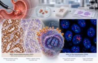HER2 Test for Gastric Cancer: HER2 Expression, IHC/FISH Status, and Amplification Understand HER2 Test for Gastric Cancer HER2 Expression, IHC/FISH Status, and Amplification: what the test measures, how results are interpreted, treatment implications, limitations, and practical next steps.