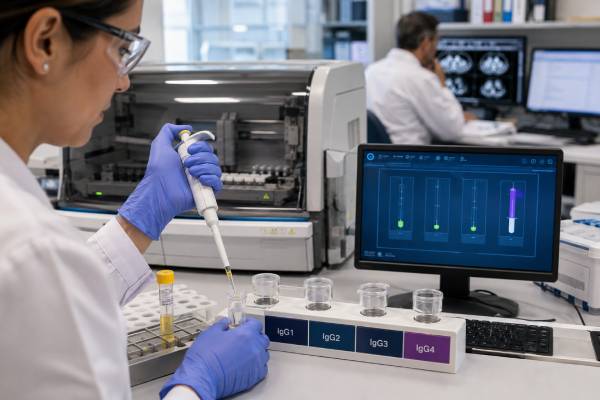 Understand high IgG4 blood test results, normal ranges, IgG4-related disease symptoms, diagnostic biopsy, treatment, monitoring, and when to seek care.