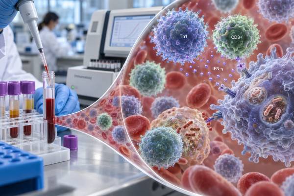 Learn how serum interferon-gamma tests, IFN-γ release assays, and anti-IFN-γ antibody tests differ, and what high, low, positive, or indeterminate results may mean.