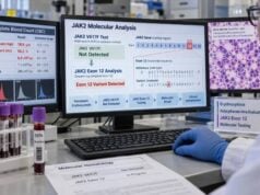 JAK2 Exon 12 Mutation Test: Polycythemia Vera Marker and JAK2-Negative Workup Learn what a JAK2 exon 12 mutation test means in V617F-negative erythrocytosis, how it supports polycythemia vera diagnosis, and what to do after a negative result.