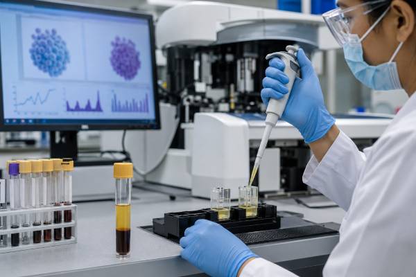 Understand high lambda free light chains, kidney and inflammatory effects, low kappa/lambda ratio, monoclonal gammopathy, AL amyloidosis, confirmatory tests, and monitoring.