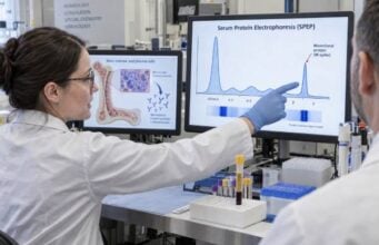 M Protein Blood Test: Multiple Myeloma, Monoclonal Protein, SPEP, and Result Meaning Learn what an M protein blood test shows, how SPEP measures a monoclonal protein, what an M-spike can mean, and how results are used in multiple myeloma and MGUS.