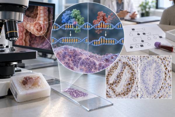 MSI Test for Colon Cancer: Microsatellite Instability, Lynch Syndrome, and Mismatch Repair Learn what MSI-H, dMMR, MSS, and pMMR mean in colon cancer, how MSI testing guides immunotherapy, and when an abnormal result can lead to Lynch syndrome testing.