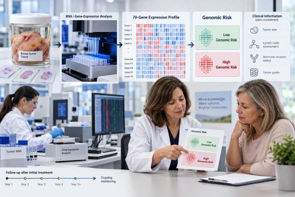 MammaPrint Test: Breast Cancer Recurrence Risk and Genomic Risk Score Learn how the MammaPrint 70-gene breast cancer test classifies genomic recurrence risk, what Low, High, and UltraLow results mean, and how it can inform chemotherapy decisions.