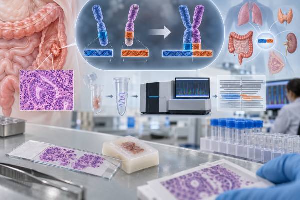 NTRK Fusion Test for Colon Cancer: Gene Fusion, Tumor-Agnostic Marker, and Result Meaning Learn how NTRK fusion testing works in colon cancer, what a positive fusion means, why NTRK is a tumor-agnostic marker, and how TRK inhibitors may be used in advanced disease.