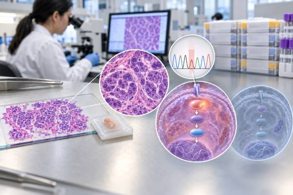 Understand PIK3CA mutation testing in breast cancer and solid tumors, including PI3K pathway biology, hotspot variants, liquid biopsy, and targeted treatment meaning.