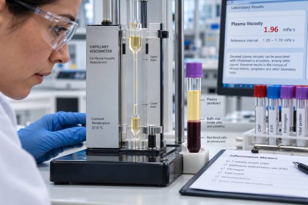 Plasma Viscosity Test High Levels, Inflammation, Blood Thickness, and Meaning Learn what a plasma viscosity test measures, why levels may be high, how it compares with CRP and ESR, and when “thick blood” may signal an emergency.