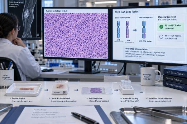 SS18-SSX Fusion Test: Synovial Sarcoma, Gene Fusion, and Molecular Diagnosis Learn how SS18-SSX fusion testing confirms synovial sarcoma, how RNA NGS, FISH, RT-PCR, and fusion-specific IHC differ, what positive or negative results mean, and how the diagnosis affects modern treatment.