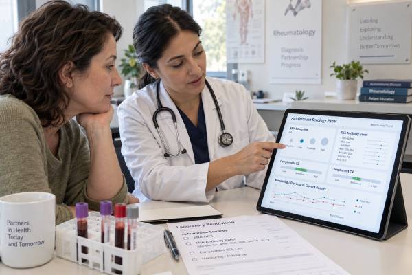 Undifferentiated Connective Tissue Disease Blood Test Panel: ANA, ENA, Complement, and Monitoring Undifferentiated connective tissue disease blood tests explained: learn how ANA, ENA, complement, urine, and blood counts guide diagnosis, risk assessment, and monitoring.