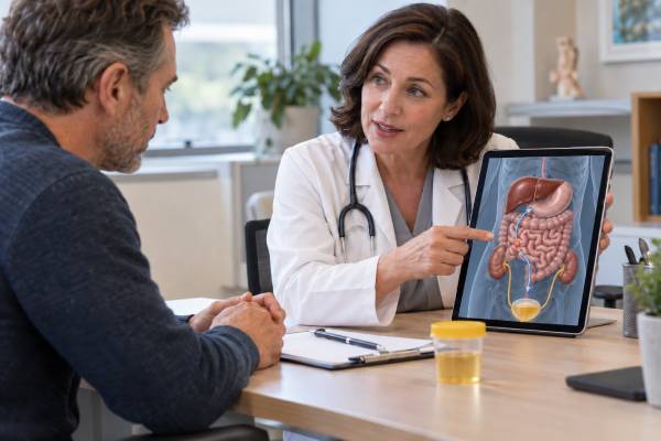 Learn what a 5-HIAA urine test measures, how to prepare for a 24-hour collection, what high levels may mean, and how it helps assess carcinoid syndrome and neuroendocrine tumors.
