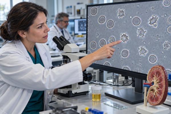 Acanthocytes in Urine: Glomerular Kidney Disease and Hematuria Meaning Acanthocytes in urine suggest glomerular bleeding. Learn what they mean, how they differ from other dysmorphic RBCs, and when hematuria needs kidney follow-up.