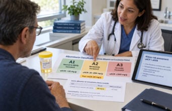 Albuminuria Test: Normal, Moderately Increased, Severely Increased, and Kidney Risk Understand albuminuria A1, A2, and A3 ranges, why repeat uACR testing matters, and how albumin levels combine with eGFR to show kidney and heart risk.