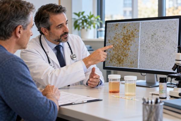 Amorphous Crystals in Urine: Urates, Phosphates, pH, and Meaning Amorphous crystals in urine are usually urates in acidic urine or phosphates in alkaline urine. Learn what they mean, how pH affects them, and when follow-up is needed.