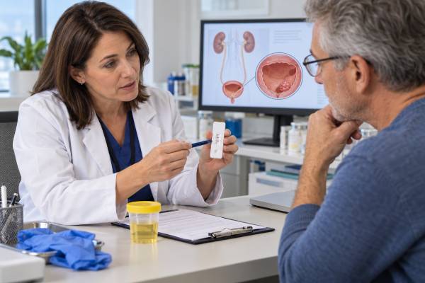 Learn what the BTA stat urine test detects, what a positive or negative result means, why false positives occur, and how the test fits with cystoscopy and bladder cancer evaluation.
