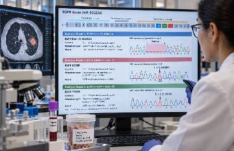 Understand EGFR mutation testing in lung cancer, including what a positive or negative result means, tissue and ctDNA methods, limitations, and treatment relevance.