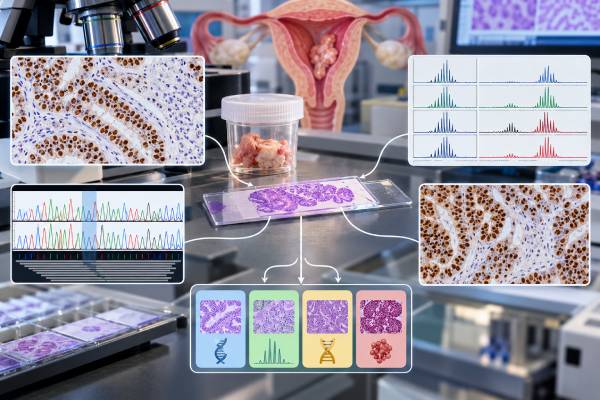 Understand endometrial cancer MMR, MSI, POLE, and p53 testing, the four molecular subtypes, Lynch syndrome clues, prognosis, and treatment implications.