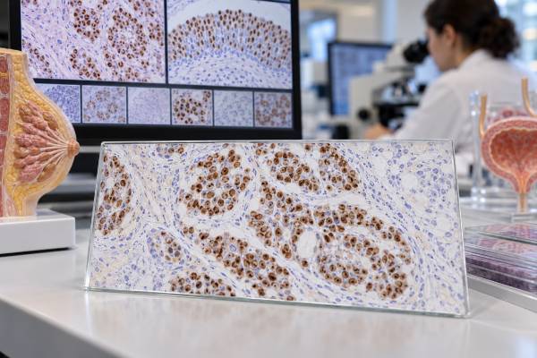 GATA3 IHC helps identify breast and urothelial tumor differentiation. Learn what positive nuclear staining means and how pathologists assess tumor origin.