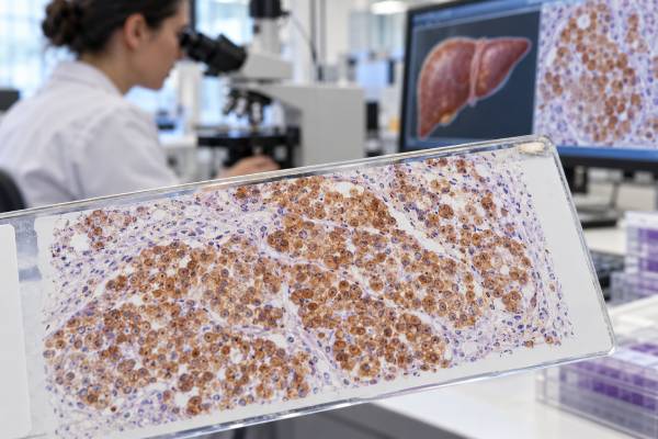 HepPar-1 IHC supports hepatocellular differentiation. Learn what granular cytoplasmic staining means and how the marker helps evaluate possible HCC.