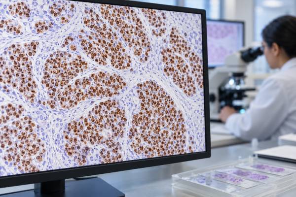 Learn how INSM1 IHC nuclear staining identifies neuroendocrine differentiation, how it compares with synaptophysin and chromogranin, and what positive results mean.