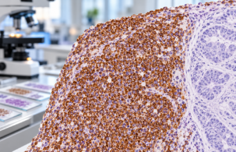 Understand CDX2 IHC positivity in colorectal and GI cancers, including nuclear staining, metastatic tumor-origin panels, CDX2-negative colorectal cancer, and key pitfalls.