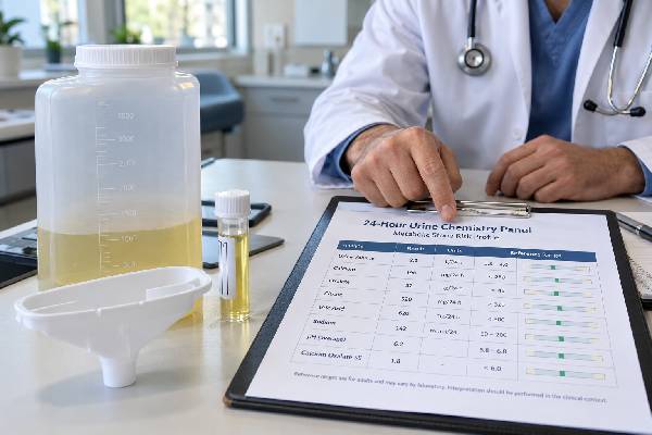 Litholink 24-Hour Urine Test: Kidney Stone Risk Profile and Urine Chemistry Understand the Litholink 24-hour urine test, including kidney stone risk markers, current reference ranges, collection steps, supersaturation, and follow-up.