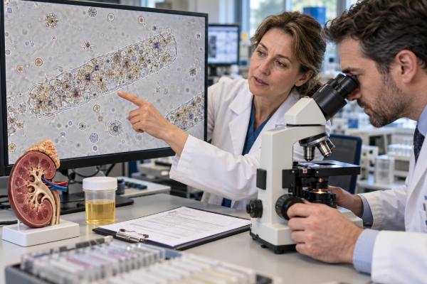 Mixed Cellular Casts in Urine Kidney Disease, Inflammation, and Microscopy Meaning Mixed cellular casts in urine can reflect glomerular inflammation, tubulointerstitial disease, or tubular injury. Learn cast patterns, meaning, work-up, and follow-up.