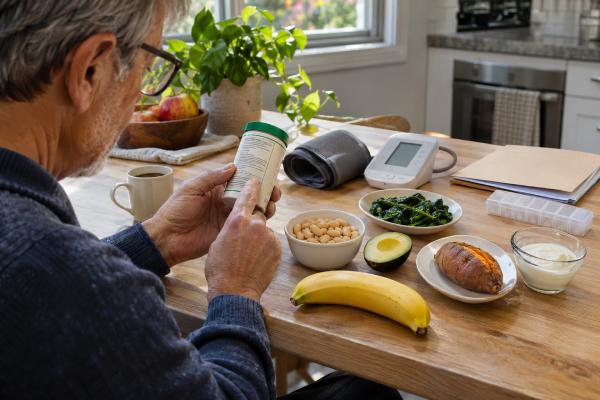 Potassium and Blood Pressure: Benefits, Food Sources, and Safety Learn how potassium supports blood pressure, how much you need, the best food sources, and when kidney disease, medicines, or supplements make it unsafe.