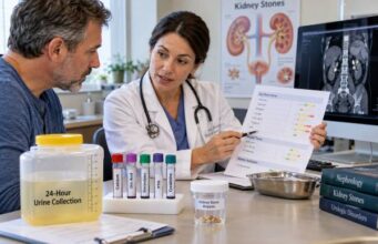 Learn what a recurrent kidney stone test panel includes, from 24-hour urine and blood tests to stone analysis, risk patterns, timing, and follow-up.