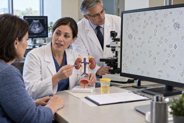 Red Blood Cells in Urine Test: Hematuria, Causes, Microscopy, and Follow-Up Red blood cells in urine can reflect infection, stones, kidney disease, contamination, or other causes. Learn hematuria thresholds, microscopy clues, follow-up, and warning signs.
