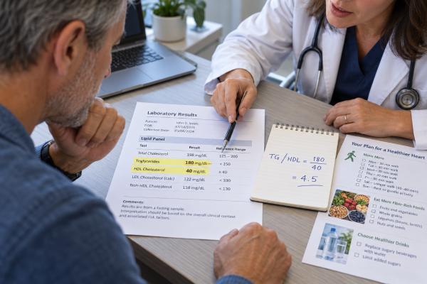 Triglyceride/HDL Ratio: What Your Number Means and How to Improve It Learn what your triglyceride/HDL ratio means, how to calculate it, why a high ratio can signal metabolic risk, and practical ways to improve it.
