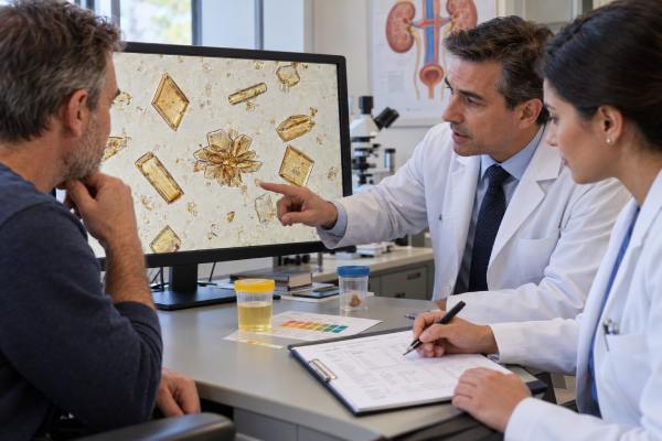 Uric Acid Crystals in Urine: Gout, Kidney Stones, Acidic Urine, and Meaning Learn what uric acid crystals in urine mean, how acidic urine, gout, dehydration, and kidney stones are connected, and when follow-up or treatment is needed.