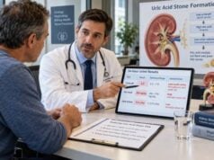 Uric Acid Stone Risk Test: Urine pH, Uric Acid, Volume, and Acidic Urine Understand uric acid stone risk testing, including acidic urine pH, 24-hour uric acid, urine volume, metabolic causes, result patterns, and follow-up.