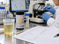 Urinalysis Test: Dipstick, Microscopy, Normal Results, and What It Means Learn how a urinalysis test works, including dipstick markers, urine microscopy, normal results, common abnormal patterns, test limitations, and follow-up.
