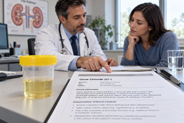 Urine Chloride Test: High, Low, Acid-Base Balance, and Volume Status Understand urine chloride test results, including low and high values, metabolic alkalosis, vomiting, diuretics, volume status, and 24-hour testing.