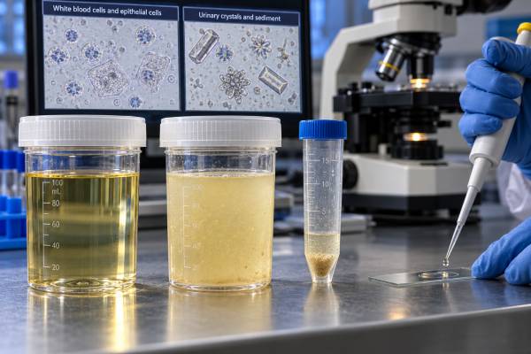 Urine Clarity Test: Cloudy Urine, Sediment, Infection, and Abnormal Findings Understand urine clarity test: cloudy urine, sediment, infection, and abnormal findings, including what the result measures, common causes, false results, confirmatory testing, and when medical follow-up matters.