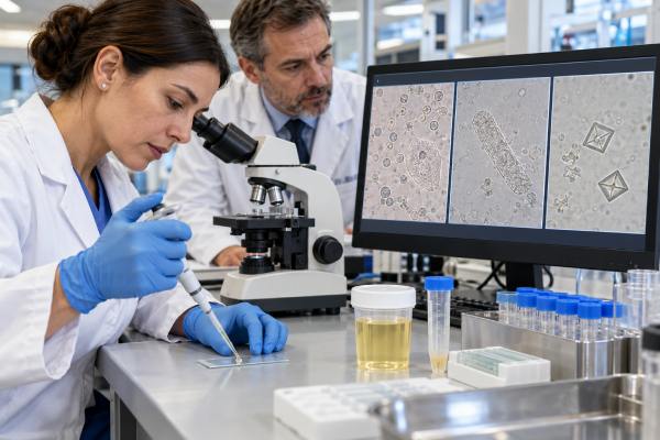 Urine Sediment Test: Microscopic Findings, Kidney Disease, Infection, and Meaning Learn what a urine sediment test shows, including cells, casts, crystals, bacteria, and yeast, and how microscopic findings can point to kidney disease or infection.