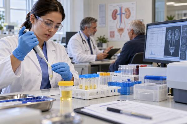 Understand urine tumor marker panels for bladder and kidney cancer, including NMP22, BTA, UroVysion, molecular tests, KIM-1, result meaning, and limitations.