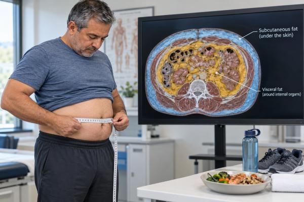 Visceral fat is strongly linked with heart and metabolic risk. Learn how to recognize central fat, measure your waist, and reduce visceral fat safely.