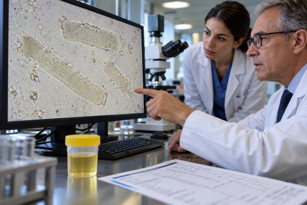 Learn what waxy casts in urine mean, why they are linked with chronic kidney disease and advanced renal damage, and what tests and symptoms guide follow-up.