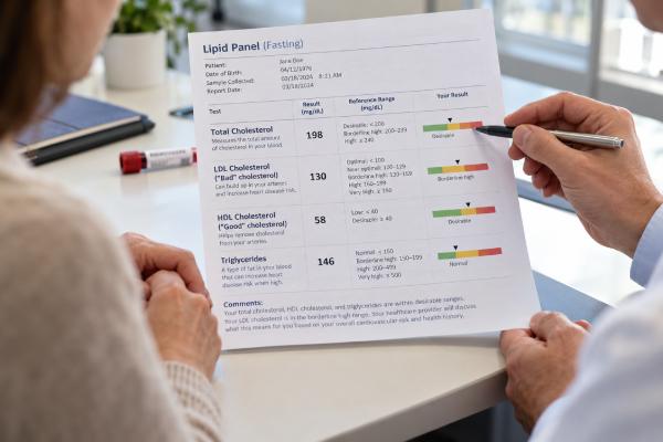 See common cholesterol ranges for LDL, HDL, triglycerides, and total cholesterol, plus current risk-based LDL targets and how to interpret your lipid panel.
